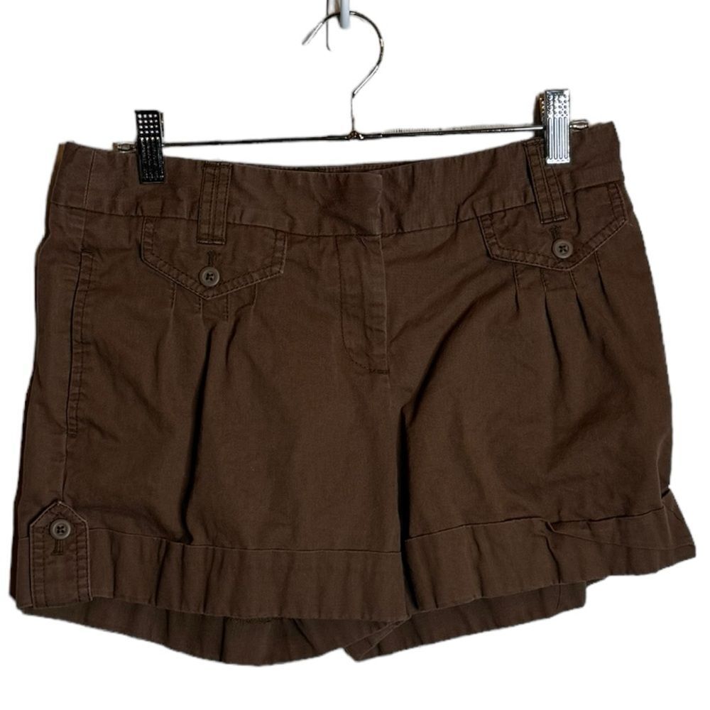 LOFT Brownf Chino Shorts size 2 - Picture 1 of 5